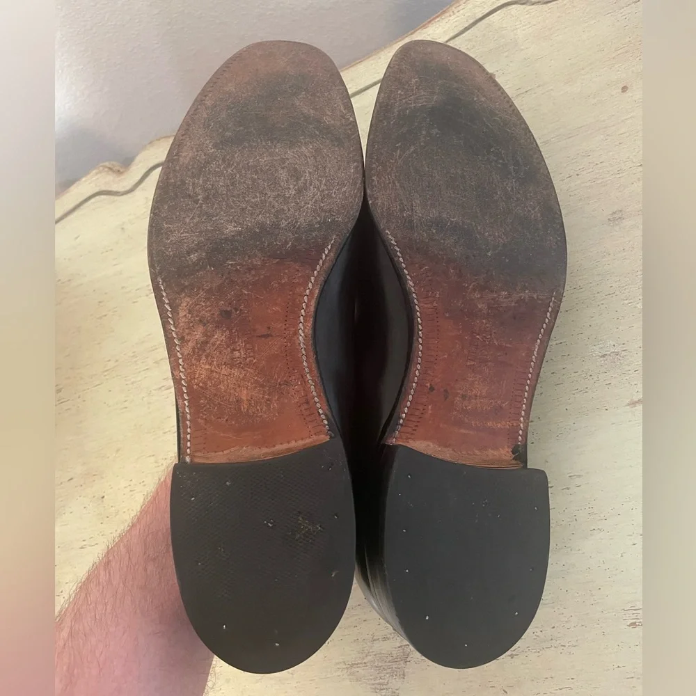 Allen Edmonds Made in USA Grayson Tasseled Leather Loafer in Black 13 B‎ $425